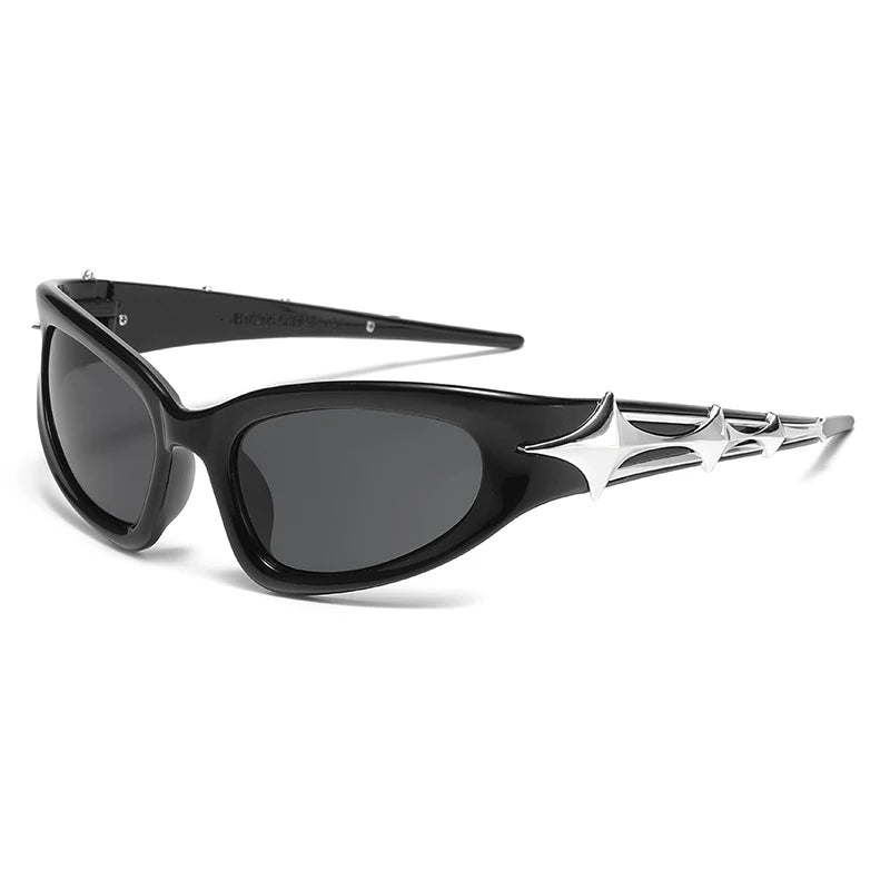 Y2K Fashion Punk Sports Sunglasses - Luxury UV400 Eyewear for Men & Women, Vintage Designer Shades