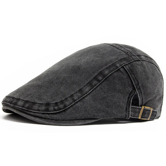 New Vintage Cotton Beret – Men’s & Women’s Fashion Flat Visor, Casual Autumn Retro Newsboy Hat