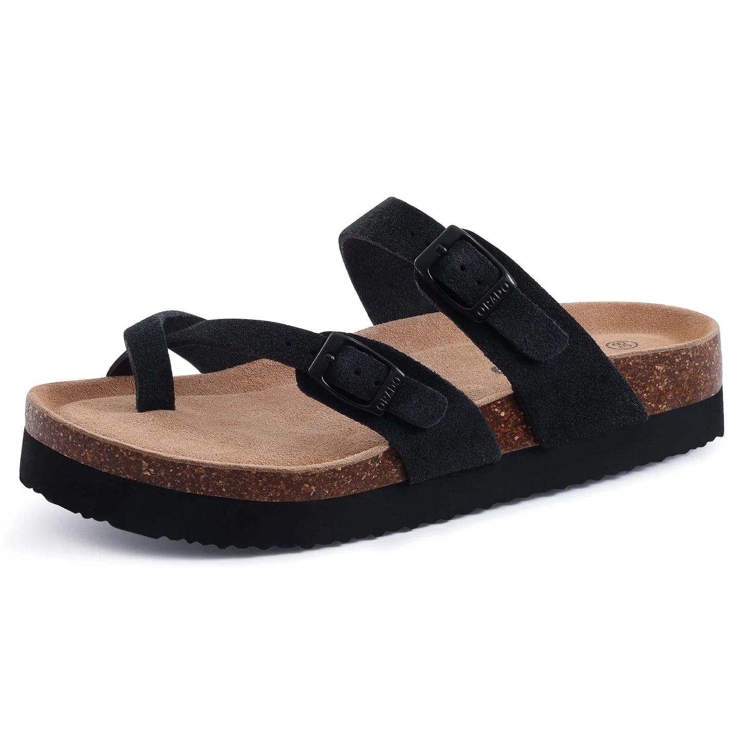 Classic Cork Sandals for Women & Men – Comfortable Thick Sole Slippers, Stylish Open-Toe Flats for Summer & Home