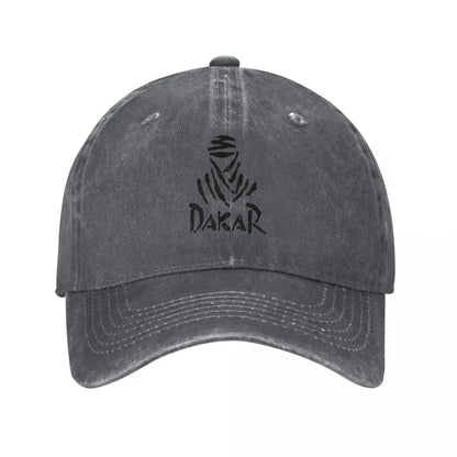 Off Road D-Dakares Racing Distressed Cotton Baseball Cap - Unisex Snapback Hat for Casual Outdoor Workouts & Gifts