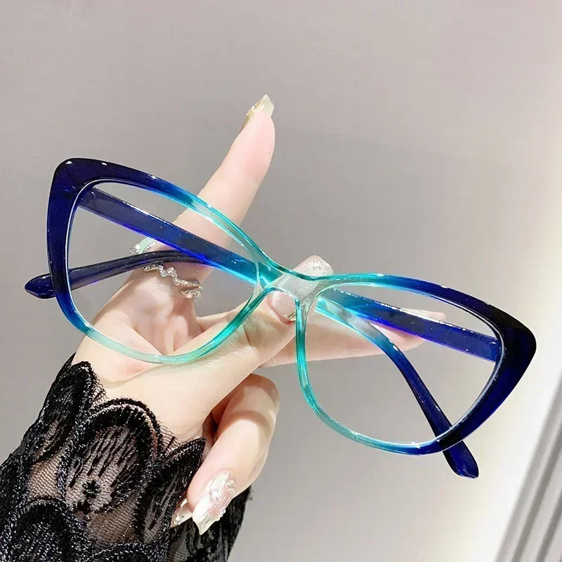 Fashion Cat Eye Reading Glasses - Luxury Blue Light Blocking Eyewear for Women & Men