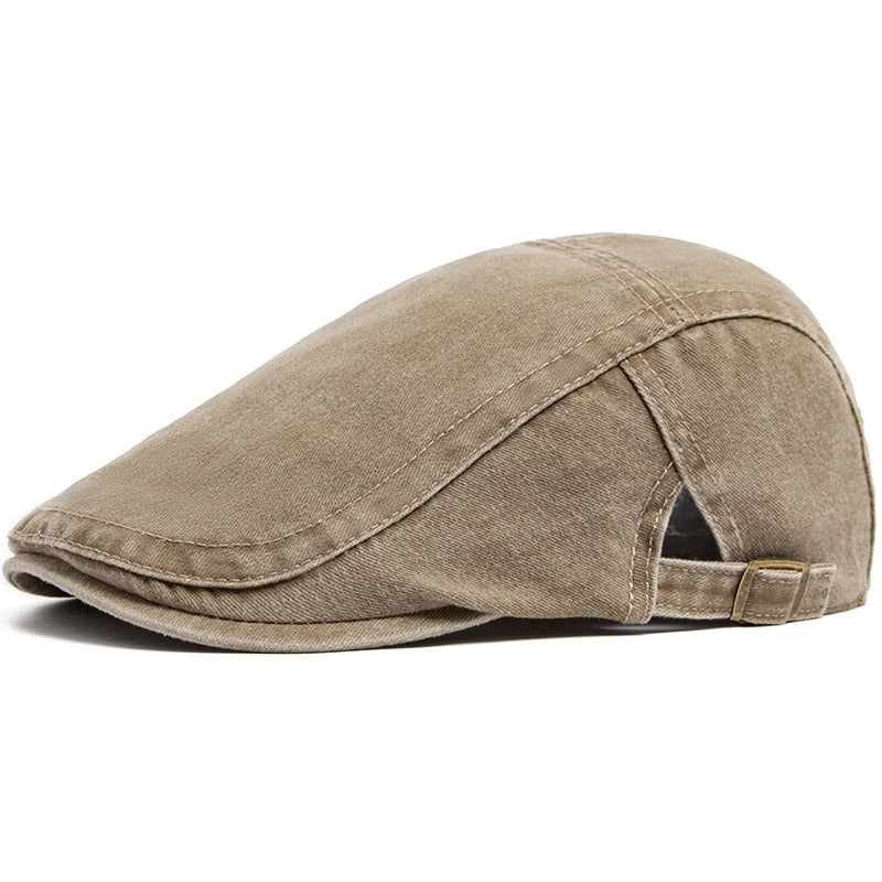 New Vintage Cotton Beret – Men’s & Women’s Fashion Flat Visor, Casual Autumn Retro Newsboy Hat