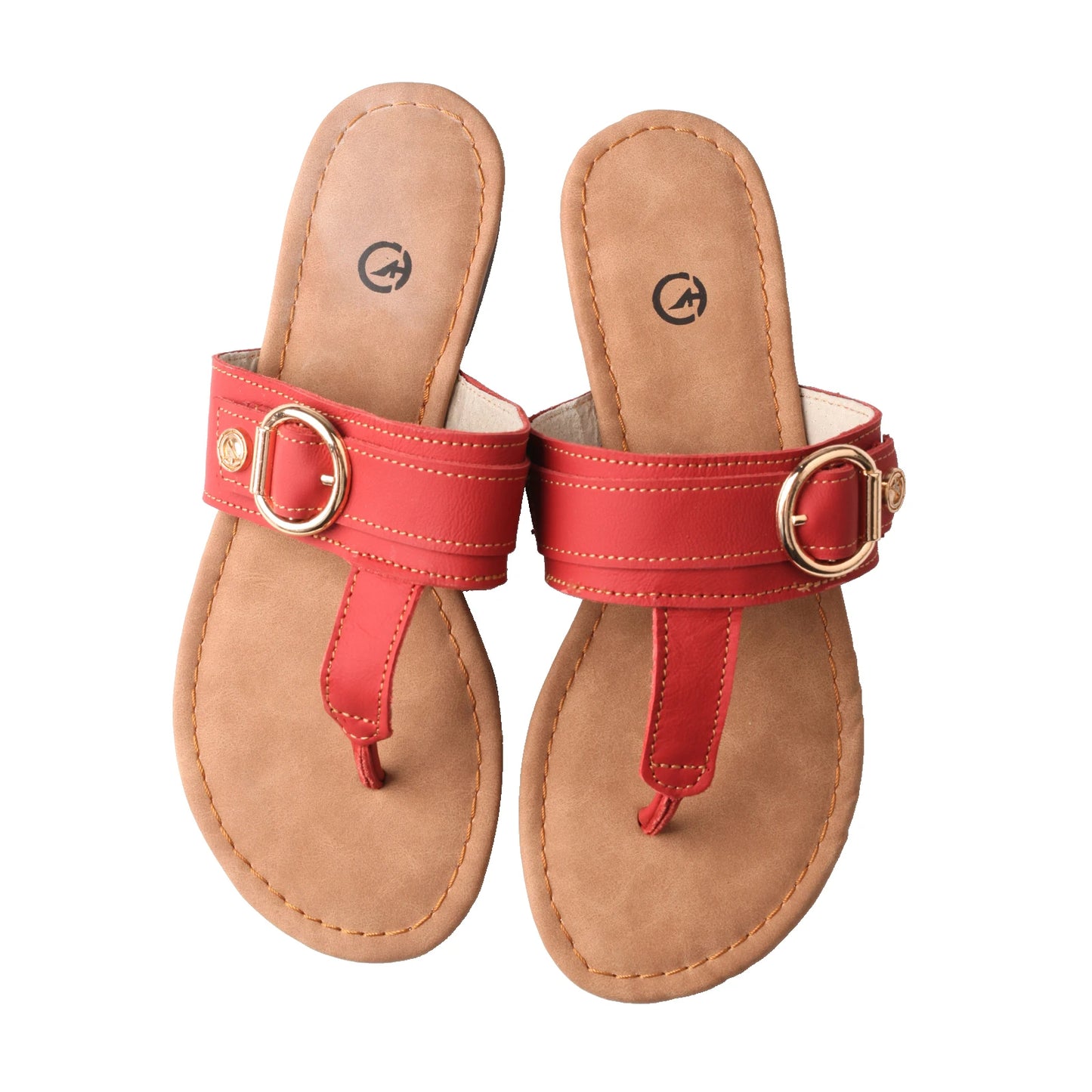 Retro Buckle Flip Flops for Women – Chic Solid Color Summer Sandals, Lightweight & Stylish Slippers