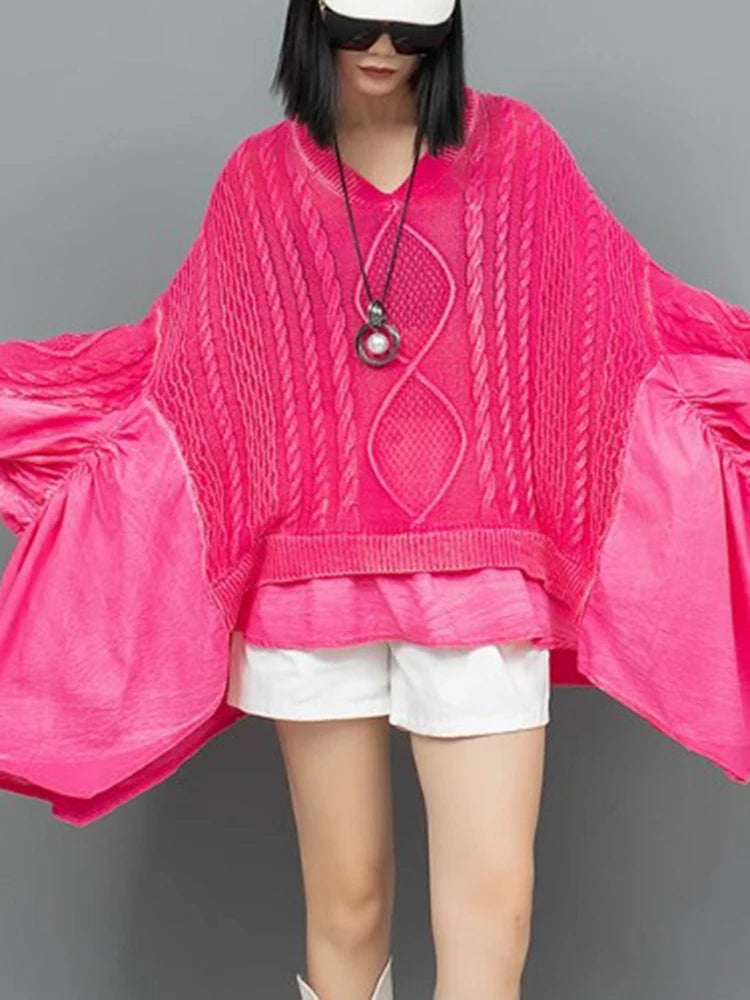 Batwing Sleeve Loose Knitted Sweaters