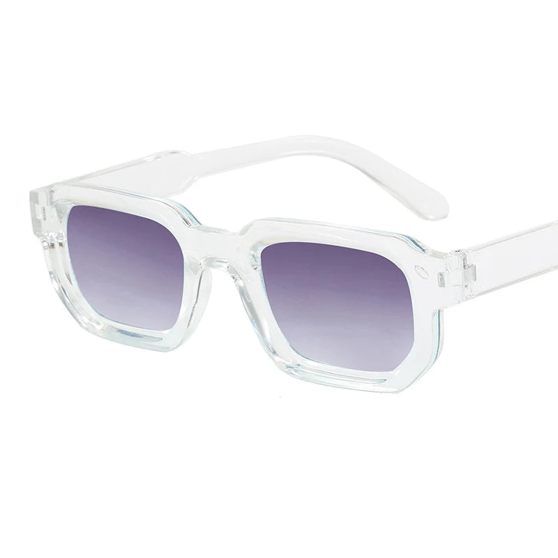 Vintage Rectangle Sunglasses - Retro UV400 Fashion Eyewear for Men & Women, Luxury Design Shades