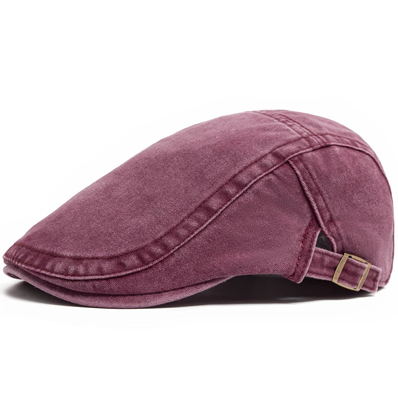 New Vintage Cotton Beret – Men’s & Women’s Fashion Flat Visor, Casual Autumn Retro Newsboy Hat